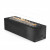 Galio Black - Automatic freestanding outdoor gas fireplace with app and remote control, featuring a sleek black design.