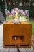 Galio Corten outdoor gas fireplace with rust-finish and manual control.