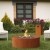 Galio Star Corten Automatic outdoor gas fireplace with corten steel finish, remote and app control, and powerful heat output.