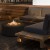 Galio Star Black Automatic outdoor gas fireplace with sleek black finish and automatic control system, ideal for terraces and pa