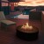 Galio Star Black Automatic outdoor gas fireplace with sleek black finish and automatic control system, ideal for terraces and pa