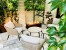 Galio Corten - Automatic outdoor gas fireplace with a rusted corten steel finish, app and remote-controlled operation.