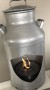ScandiFlames Round 2.5L Bio Burner (Ø: 19 cm) - Stainless steel manual bioethanol burner for custom fireplace installations.