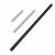 Ottawa/Halifax ceiling pole 100 cm in black, designed for secure ceiling-mounted bioethanol fireplace installation.