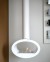 Toronto White 2-Sided Ceiling Mounted Biofire by ScandiFlames – A modern and elegant ceiling-mounted bioethanol fireplace.