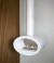 Toronto White 2-Sided Ceiling Mounted Biofire by ScandiFlames – A modern and elegant ceiling-mounted bioethanol fireplace.