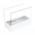 ScandiFlames White Tabletop Bioethanol Fireplace – compact, stylish, and clean-burning with a sleek white finish.