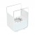 ScandiFlames white tabletop bioethanol fireplace made of steel, featuring a sleek and modern design.