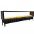Incanto ST 2500 Two-sided Water Vapour Fireplace by Magic Fire by Safretti – luxury built-in see-through design with Opti-myst t