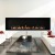 Icon Fires Slimline Firebox SFB1650 - Black, a sleek built-in bioethanol fireplace with manual control, 9.8 kW heat output, and