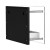 Nevada Wall Mounted Bioethanol Fireplace by ScandiFlames in black, sleek and modern design.