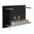 Nevada Wall Mounted Bioethanol Fireplace by ScandiFlames in black, sleek and modern design.