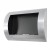 Ocean Stainless Steel Bio Wall Fireplace by ScandiFlames, a sleek and modern wall-mounted bioethanol fireplace.