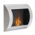 Ocean Stainless Steel Bio Wall Fireplace by ScandiFlames, a sleek and modern wall-mounted bioethanol fireplace.