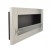 ScandiFlames XL Stainless Steel Wall Bioethanol Fireplace with sleek stainless steel finish, offering a modern, wall-mounted hea
