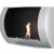 Ocean White Bio Wall Fireplace by ScandiFlames – A stylish, wall-mounted bioethanol fireplace with a sleek white finish and 3-ho
