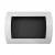 Ocean White Bio Wall Fireplace by ScandiFlames – A stylish, wall-mounted bioethanol fireplace with a sleek white finish and 3-ho