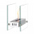 ScandiFlames Kensington - Bio Fireplace – a stylish tabletop bioethanol fireplace made of steel and glass, offering a sleek desi