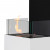 ScandiFlames Open 3-Sided Bio Fireplace in White – a modern freestanding bioethanol fireplace with a sleek three-sided open desi
