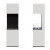 ScandiFlames Open 3-Sided Bio Fireplace in White – a modern freestanding bioethanol fireplace with a sleek three-sided open desi