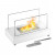Lambeth White Tabletop Bio Fireplace by ScandiFlames – A compact and stylish bioethanol fireplace with a sleek white finish.