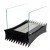 ScandiFlames Freestanding Bio Fireplace with Ridges in black, offering a sleek design and 6-hour burn time.