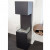 ScandiFlames Open 3-Sided Bio Fireplace - Black, a modern freestanding bioethanol fireplace with a three-sided open view and man