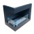 ScandiFlames Insert for Bio Fireplace - Left-sided - A sleek, built-in corner bioethanol fireplace with manual control and a bla