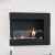 ScandiFlames Insert for Bio Fireplace - Left-sided - A sleek, built-in corner bioethanol fireplace with manual control and a bla