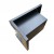 ScandiFlames Insert for Bio Fireplace - Right-sided, a black built-in corner bioethanol fireplace with a 1.5L burner and 6-hour 