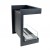 ScandiFlames 3-Sided Chimney Build-in Bio Fireplace with a sleek design and three-sided flame view.