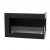 ScandiFlames Corner Fireplace 65 cm - Right, a modern built-in bioethanol fireplace with manual control and a 7.5-hour burn time