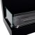ScandiFlames Corner Fireplace 115 cm - Left, built-in bioethanol fireplace in black with a sleek design.