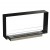 Foco Two 1000 Slim bioethanol fireplace – a stylish two-sided built-in model with a sleek black finish, 100 cm length, and manua