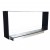 Foco Two 1200 Slim by FOCO Fires – A sleek, built-in see-through bioethanol fireplace with a 120 cm length, black finish, and 6-
