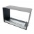 Foco Two 800 bioethanol fireplace – a stylish built-in see-through model with remote control and a sleek black finish.