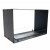 Foco Two 800 bioethanol fireplace – a stylish built-in see-through model with remote control and a sleek black finish.