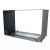 Foco Two 800 bioethanol fireplace – a stylish built-in see-through model with remote control and a sleek black finish.