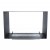 Foco Two 800 bioethanol fireplace – a stylish built-in see-through model with remote control and a sleek black finish.