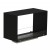 Foco Two 800 bioethanol fireplace – a stylish built-in see-through model with remote control and a sleek black finish.