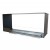 Foco Two 1200 bioethanol fireplace – a sleek, built-in see-through design in black, offering remote control, automatic, and manu