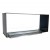 Foco Two 1200 bioethanol fireplace – a sleek, built-in see-through design in black, offering remote control, automatic, and manu