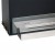 Foco One 600 Slim built-in bioethanol fireplace in an elegant black finish, offering a modern and stylish heating solution.