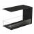 Foco Room Divider 800 by FOCO Fires – A premium 3-sided built-in bioethanol fireplace in black, offering remote and manual contr