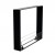 Foco Two 600 Ultra Slim Boxed bioethanol fireplace in a sleek black finish, designed for built-in two-sided installations.