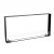 Foco Two 1000 Ultra Slim Boxed bioethanol fireplace in a sleek black finish, ideal for modern interiors.