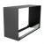 Foco Two 800 Medium by FOCO Fires – a stylish built-in see-through bioethanol fireplace with a sleek black finish and two-sided 