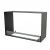 Foco Two 800 Medium by FOCO Fires – a stylish built-in see-through bioethanol fireplace with a sleek black finish and two-sided 