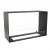 Foco Two 800 Medium by FOCO Fires – a stylish built-in see-through bioethanol fireplace with a sleek black finish and two-sided 