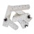 ScandiFlames Ceramics Birchwood 6 pcs. – Realistic birchwood-style ceramic logs for bioethanol fireplaces.